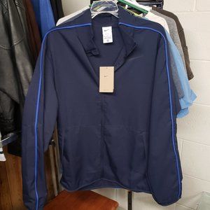 NIKE Dri-Fit ~ Long Sleeve Full Zip Training Jacket~ Navy Blue ~ M